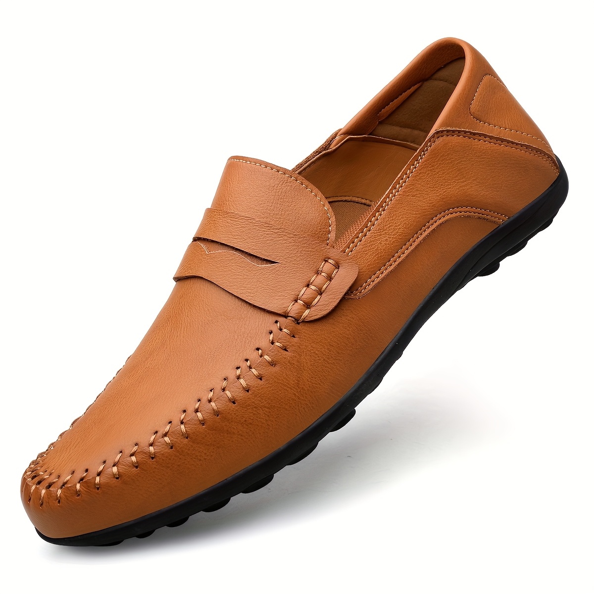 handmade mens casual loafers classic trendy soft - Temu display picture 3