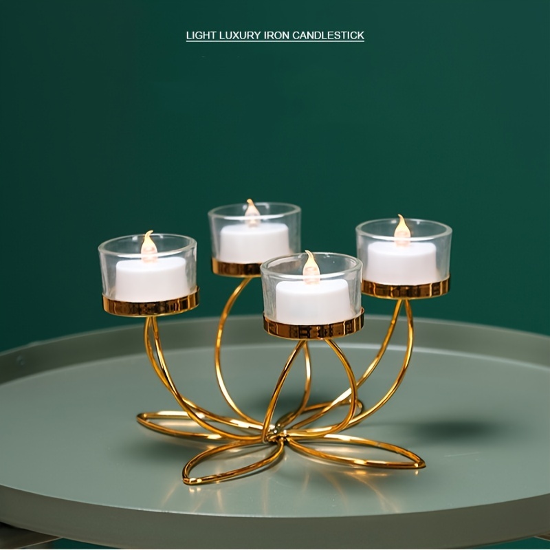 Portavelas De Metal Vintage, Para Decoración De Bodas, Fiestas, Estilo Europeo, Para Mesa De Navidad, Centro De Mesa (plata