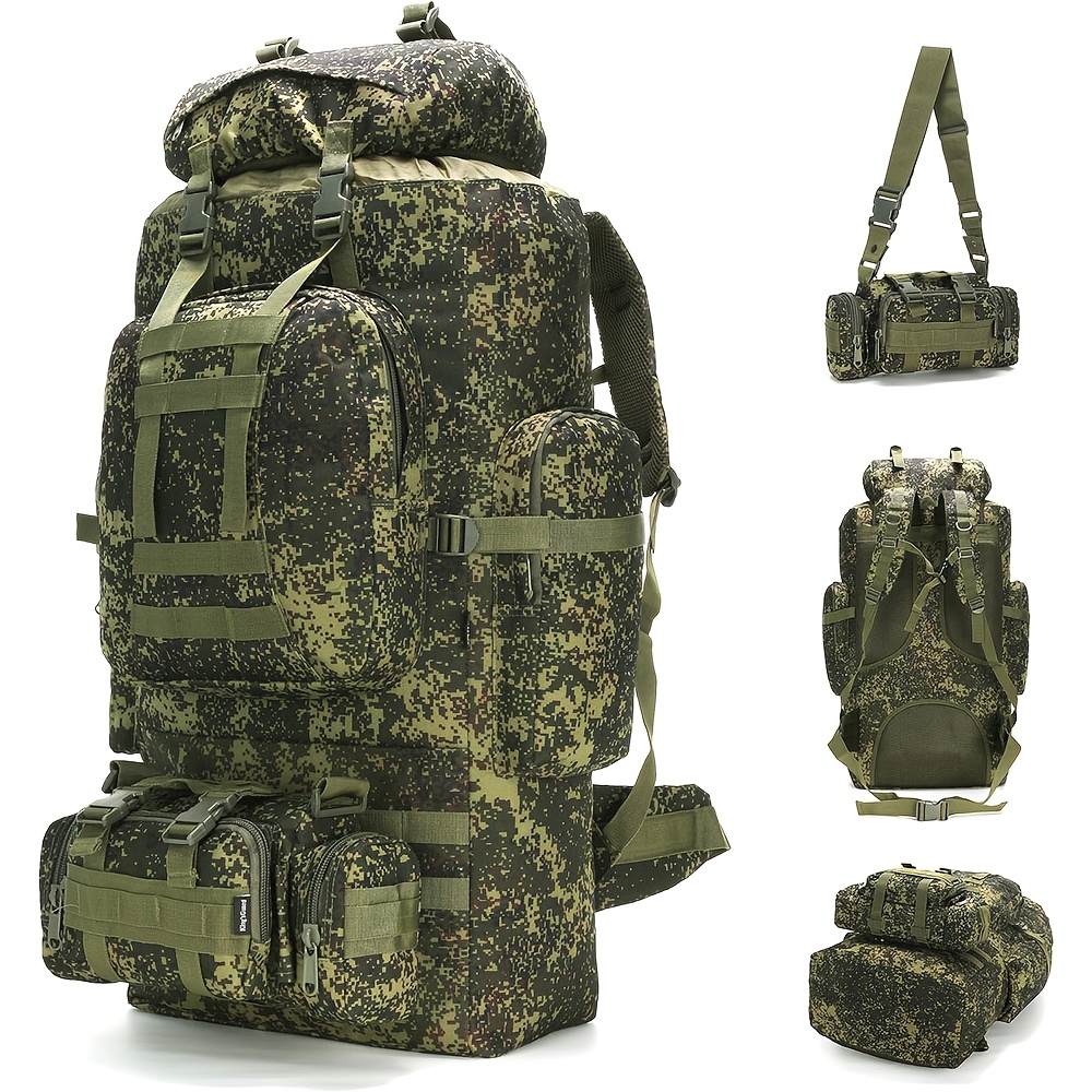 26.42gal Camping Hiking Backpack Outdoor Mountaineering Sports Bag Camping  Backpack