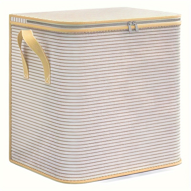TEMU Extra Large Foldable Storage Box, Closet Organizers And Storage, Laundry Basket, Spring Decorations For Home, Quilts Storage Bag; For Clothes,