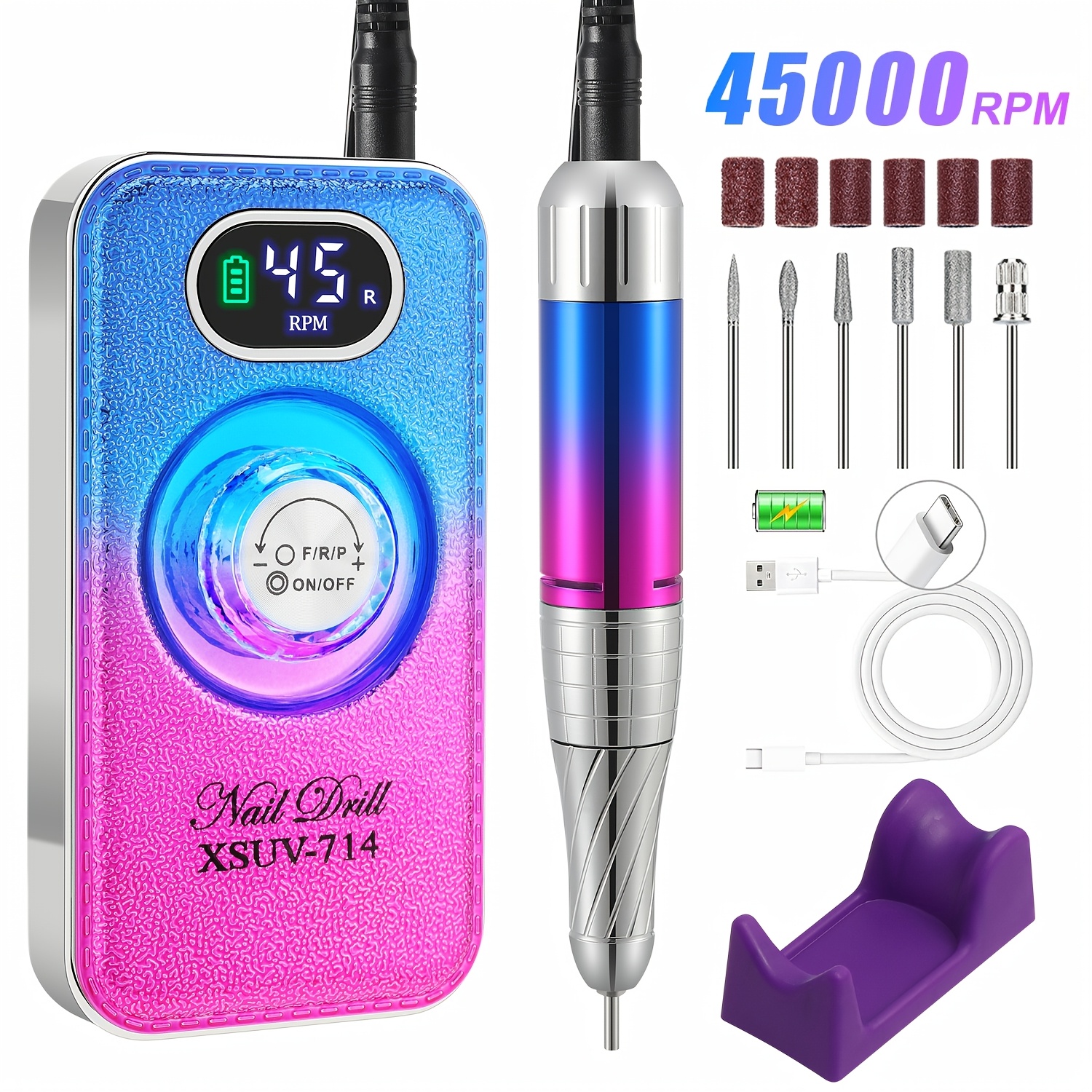 Professional 45000 RPM Nail Drill Kit