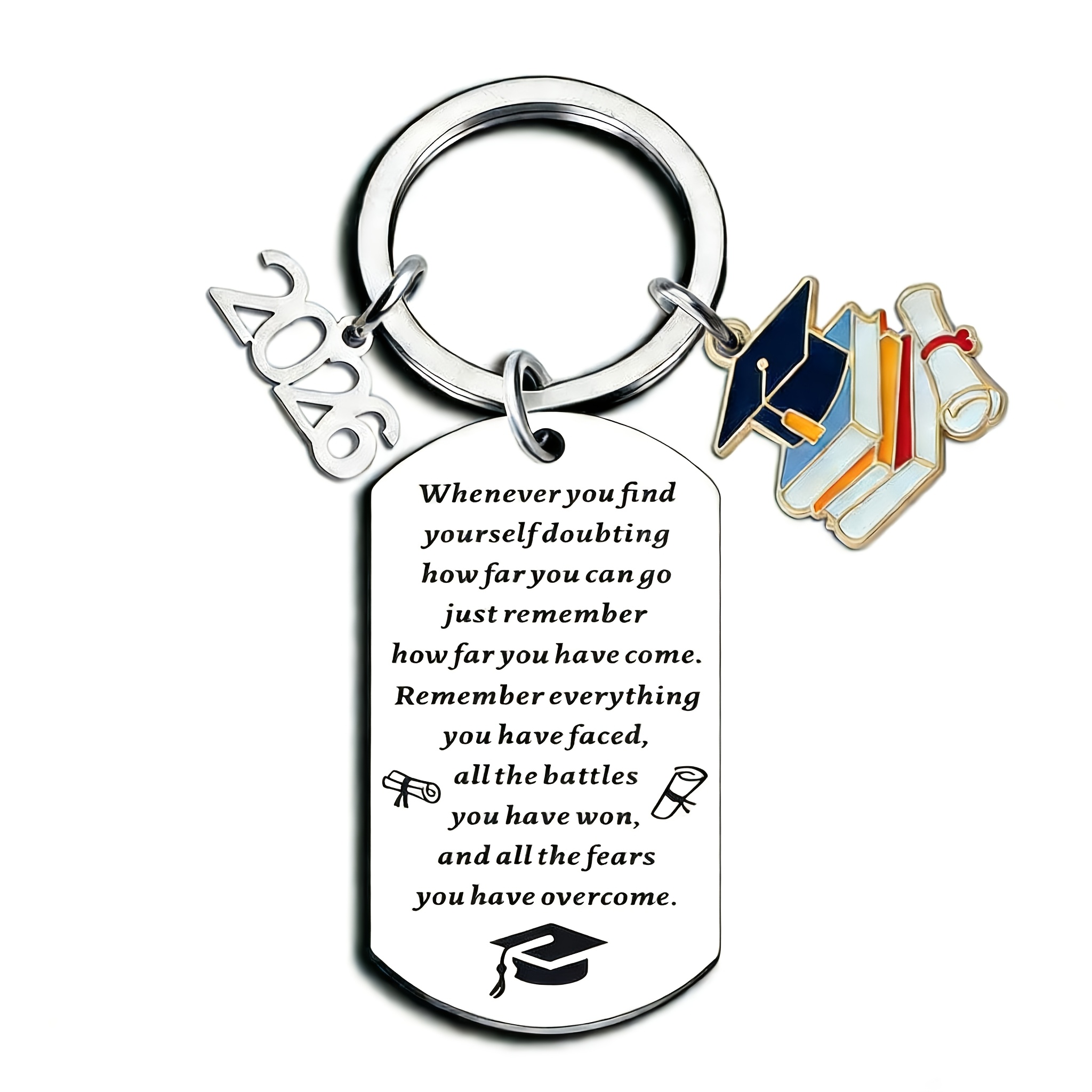 TEMU 1pc, 2026 Graduation Gift Keychain, A Graduation Gift For Senior Students Of The Class Of 2026, An Keychain For Graduates, A Commemorative Gift