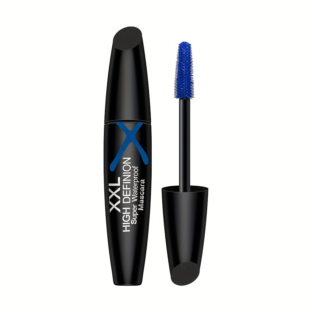 Image of Xl High-definition Blue Mascara By Shedoes - Waterproof, Volumizing & Lengthening, With Plant Squalane For Types, Natural Look Eyelash Primer, Ideal Halloween Gift