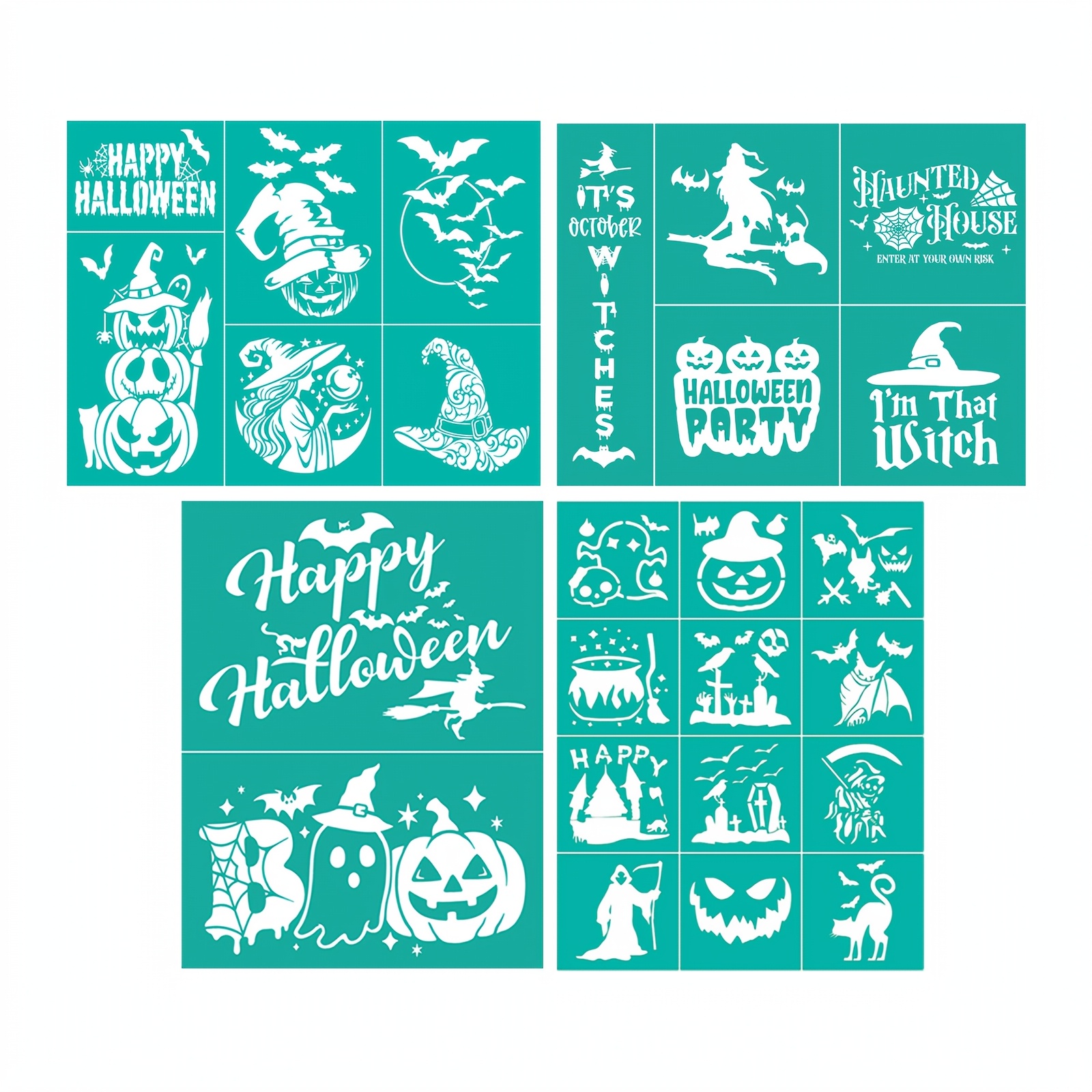 Reusable Printing Stencils Set for Canvas and Home Decor
