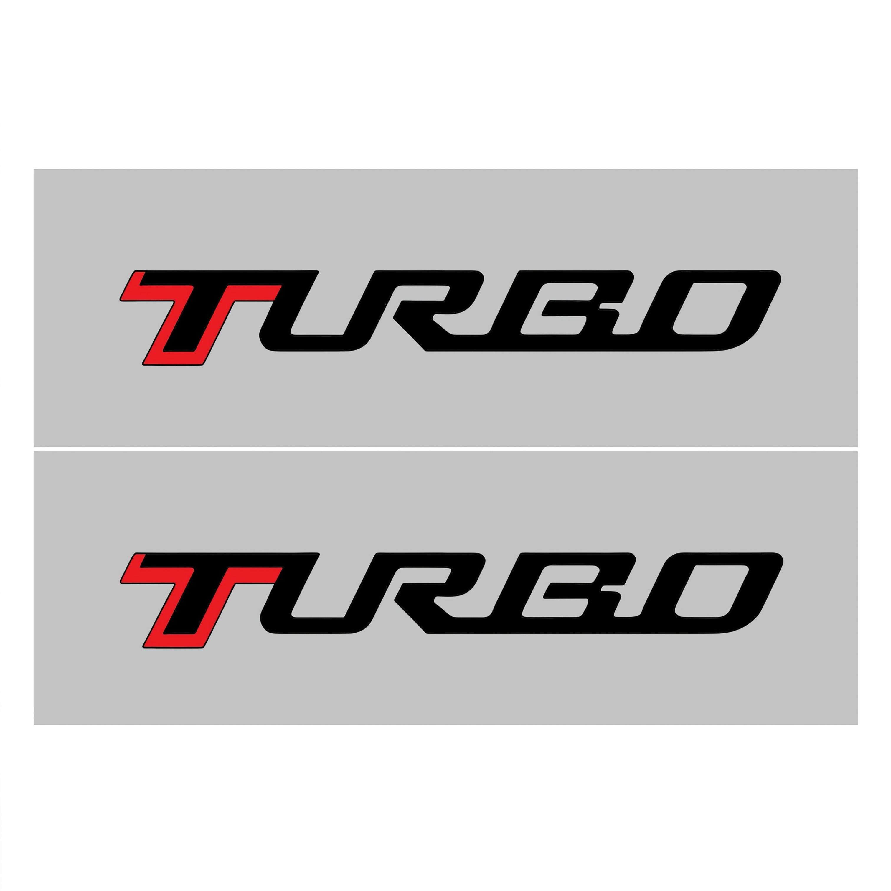 2pcs Car Stickers Turbo Automotive Badge Emblem Decals Styling Vehicles