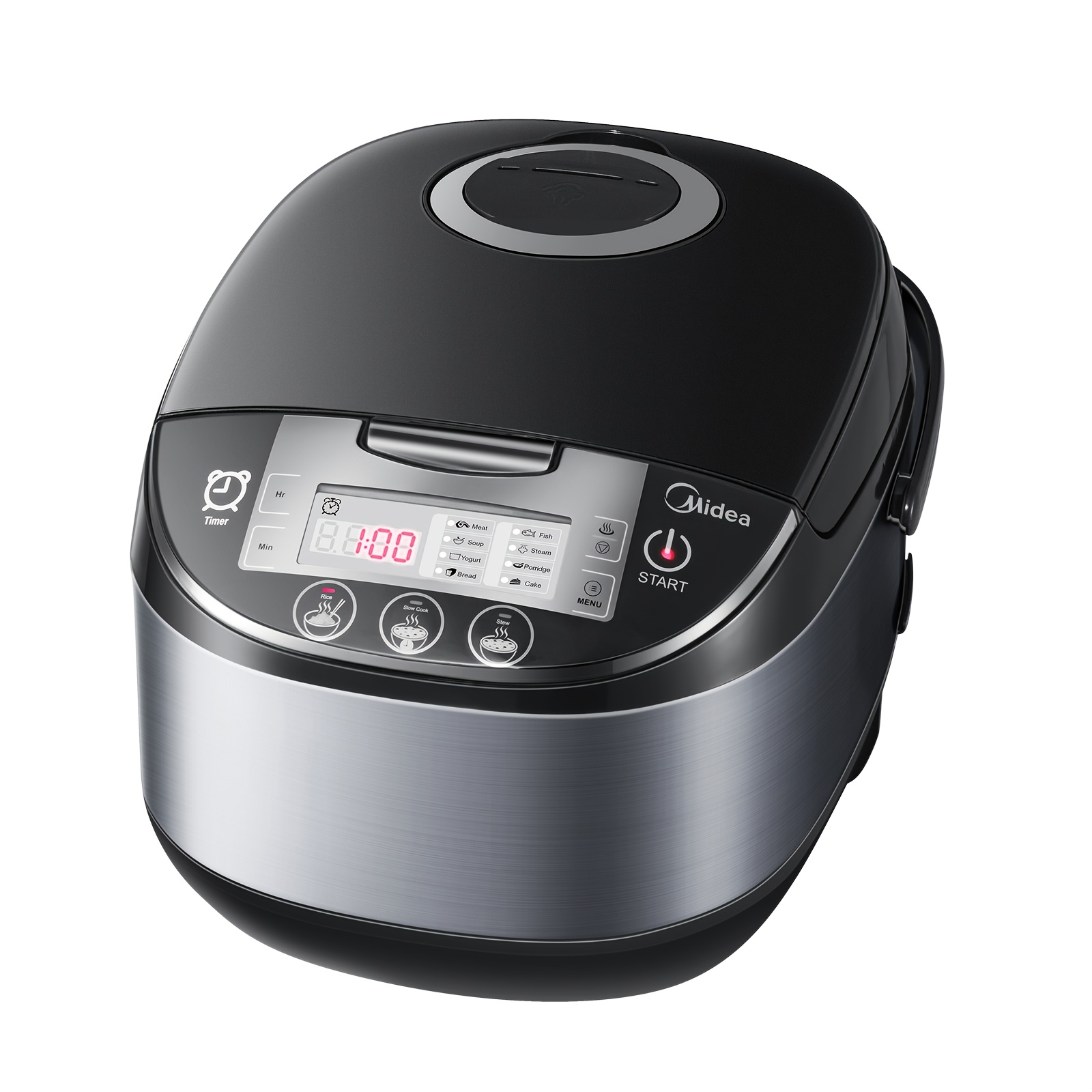Image of 1pc Midea 2-in-1 Rice Cooker & Pressure Cooker Kitchen Appliance -touch Panel-auto Exhaust-durable Nonstick Inner Pot For /rice/soup/stew/braising Easy Reliable Practical Gift Idea