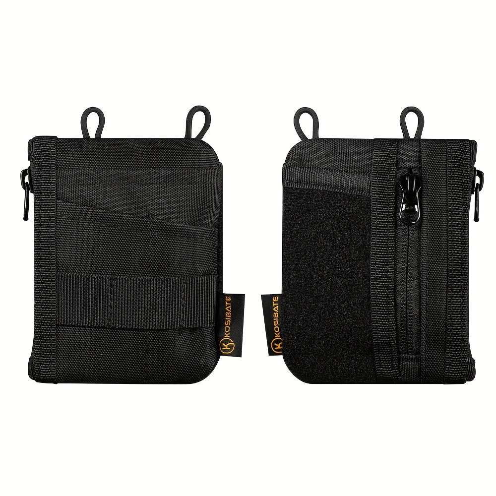 Image of For Edc Organizer Pouch With Patches Area For , Multitool Pockets Pouch Wallet For Edc Gears, Money, Cash, Card, Coin