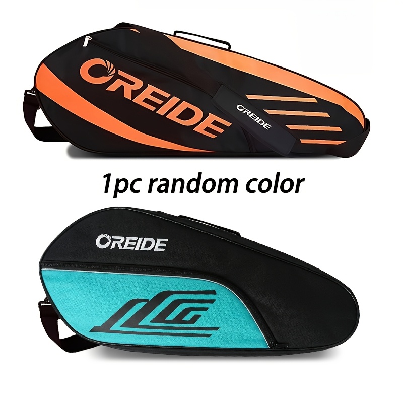 TEMU Racket Storage Bag, Holds 3 Tennis/badminton Rackets, Thickened Shoulder Strap - Durable Tennis/badminton Backpack. Unisex Single Shoulder Bag.