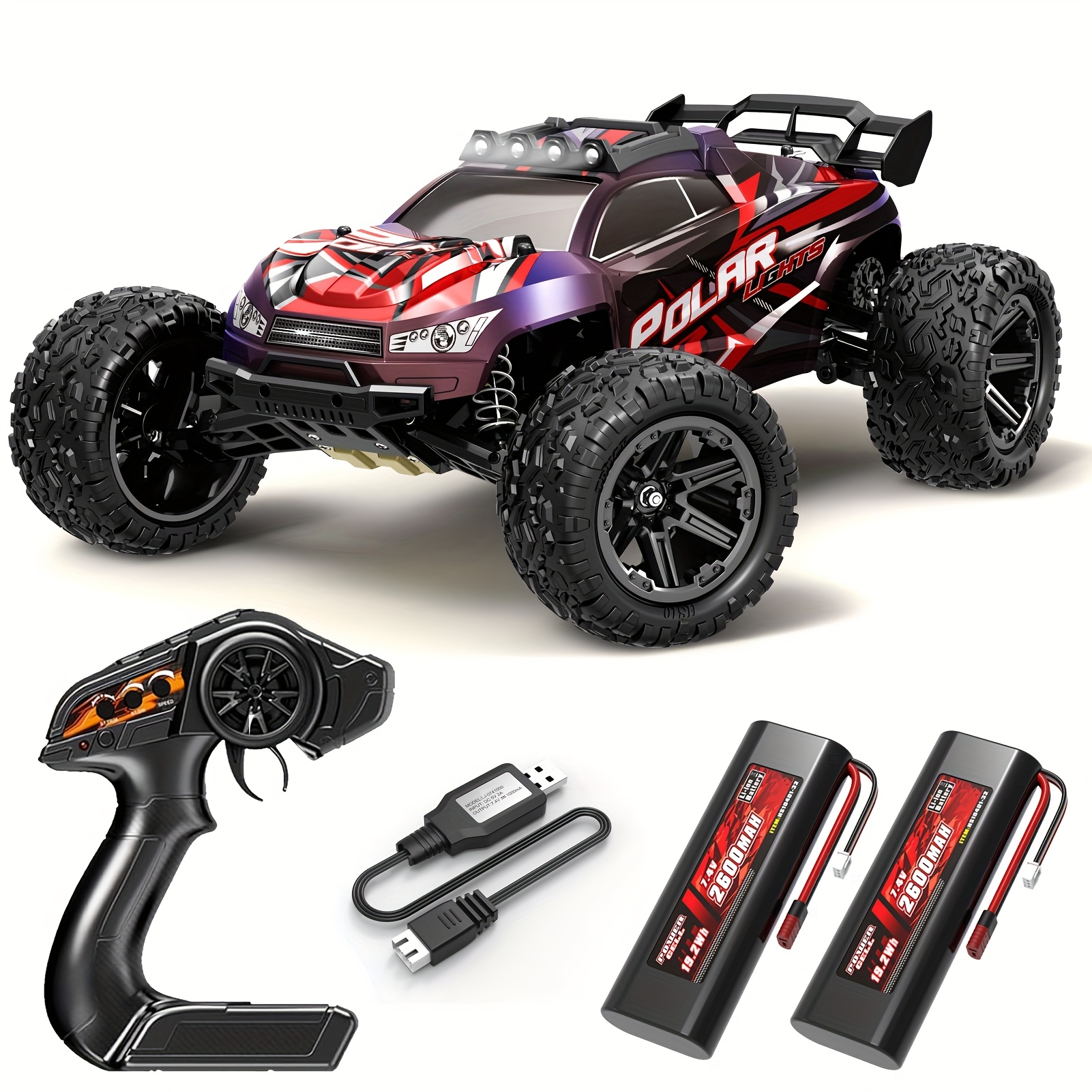TEMU 1:8 All Terrain High Speed Off Road Rc Car, 45km/h, Outdoor Drifting/racing/climbing, 2.4ghz Remote Control, 100m Rc Distance, Large Capacity