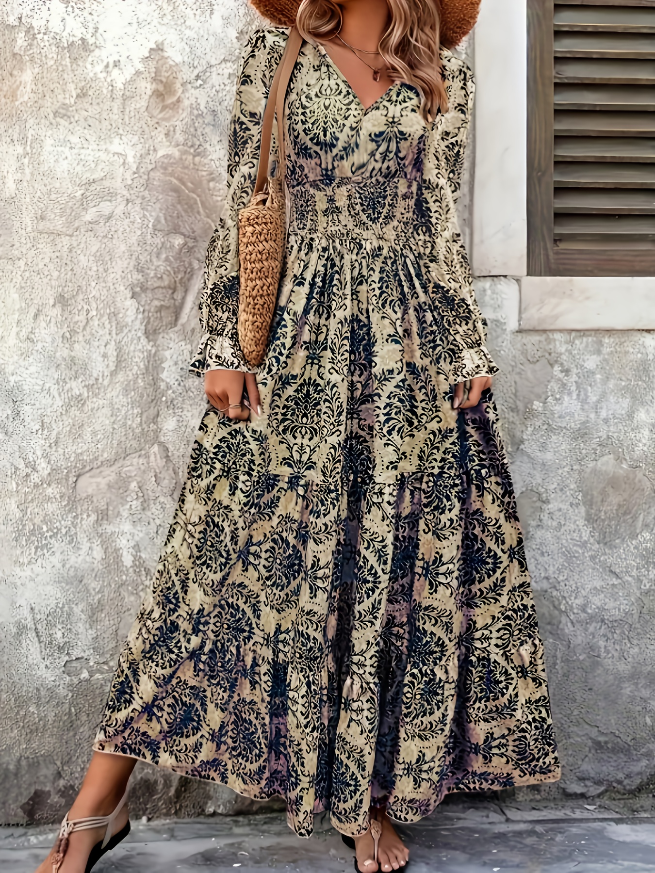 new autumn womens fashion featuring stylish printed long - Temu Mauritius