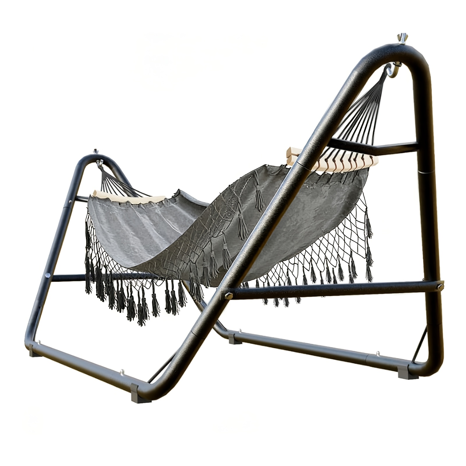 TEMU Outdoor Hammock With A Sturdy Stand, Of To 600 Lbs, Designed For Safety And Stability, Featuring An Anti-rollover Design, Ideal For And Outdoor
