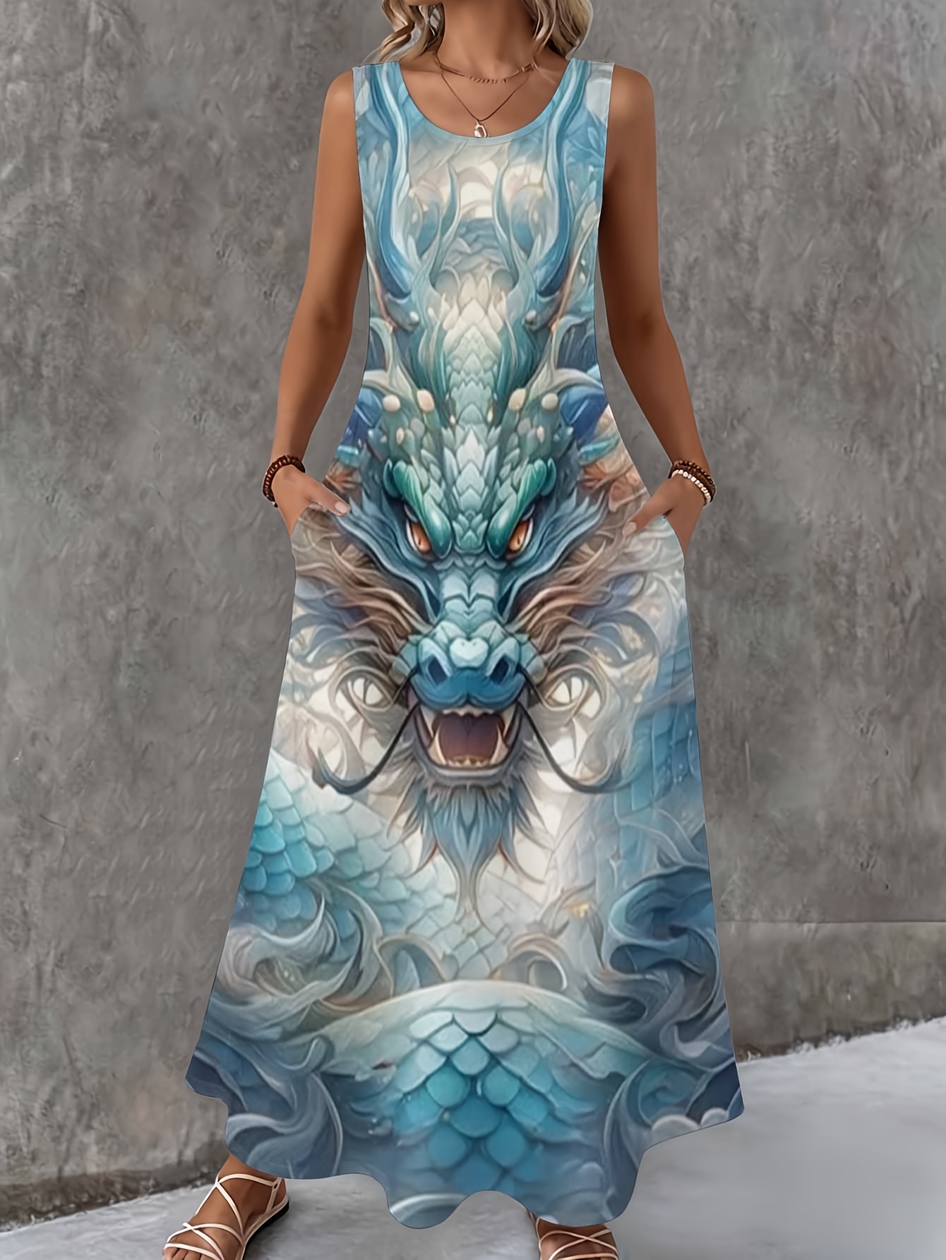 chinese dress ladies Amazon.com: Dragon Fire and Ice Maxi Dresses for Women Long Sleeve Dress  Casual Loose Party Dress : Clothing, Shoes & Jewelry main image 0