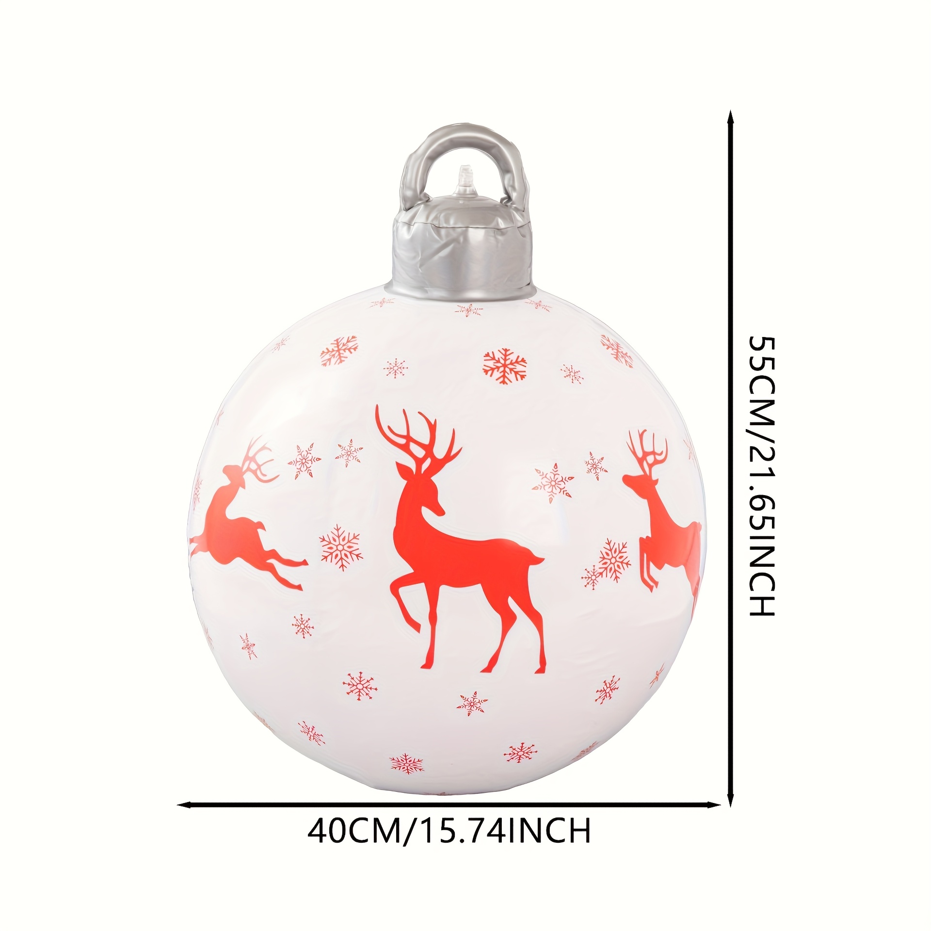 TEMU Decorazioni natalizie gonfiabili in PVC resistente con personaggi come , renna, regali e albero di Natale | Decorazione perfetta per feste ,