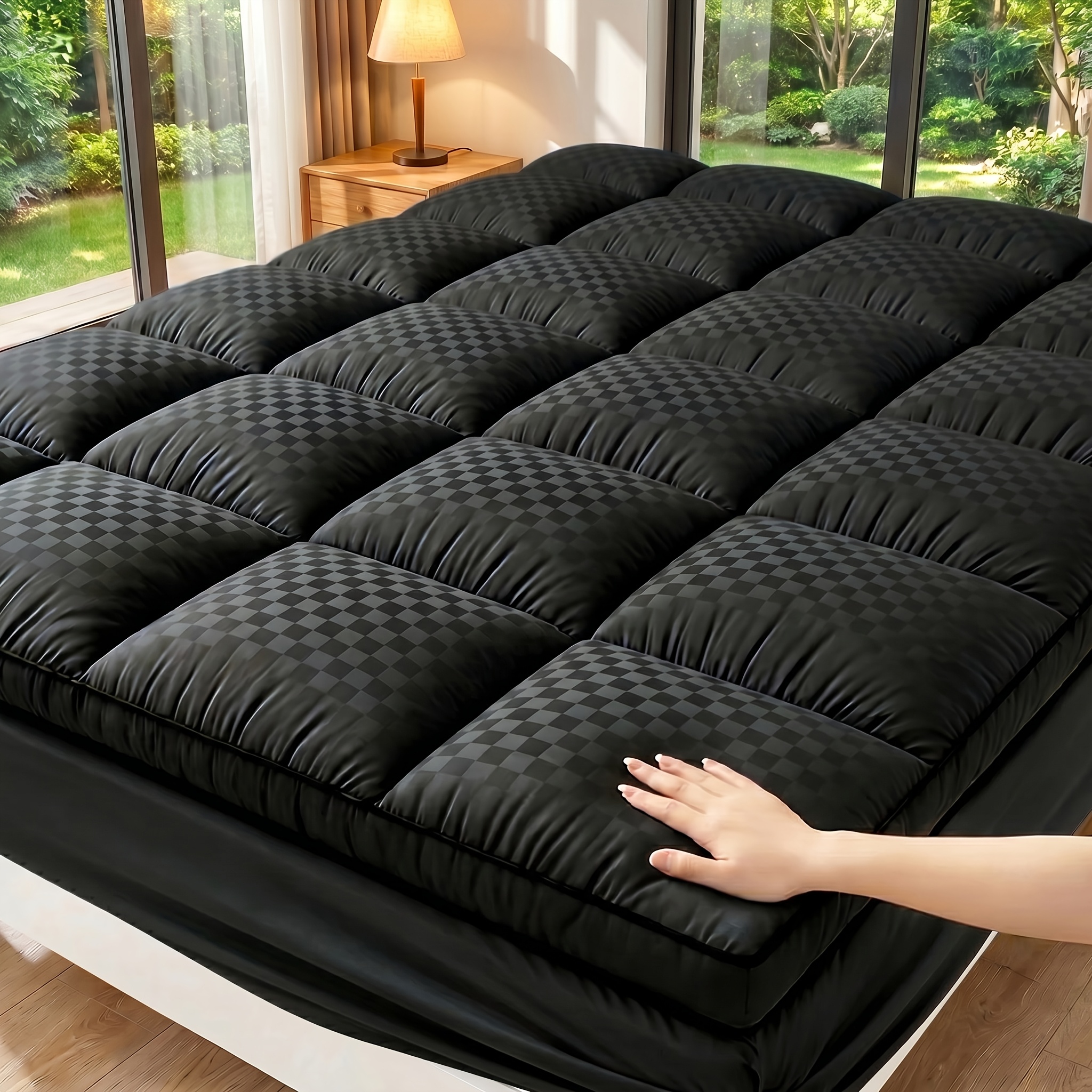 Single Deep Pocket Fitted Mattress Cover – Non-Slip Waterproof Mattress Protector, Breathable Machine Washable Bed Cover for Bedroom, Dorm & All Ages — Zaynora Luxury Marketplace