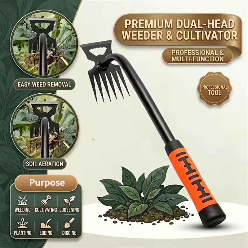 Weeders, Manual Garden Weeders For Removal, Soil Loosening, Multi-functional Garden Rakes, Gardening Hoes, Suitable For Yards, Gardens, And Farms