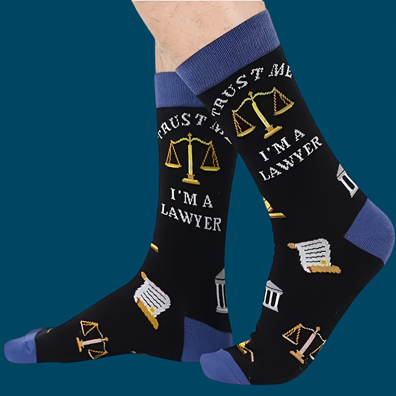 TEMU 1/3 Pairs Of Autumn And Winter Christmas Black Cartoon Balance Pattern Stockings, Soft And Comfortable Leisure Socks