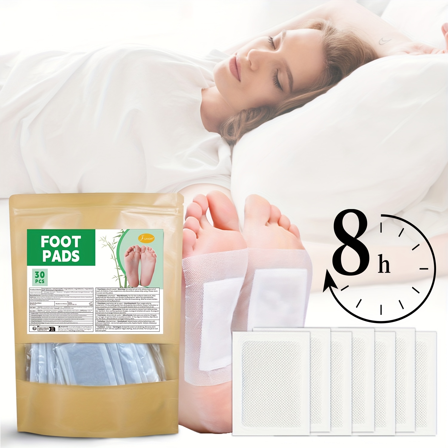 30pcs   patches natural vinegar ginger powder   pads for   care   bath Product details 2