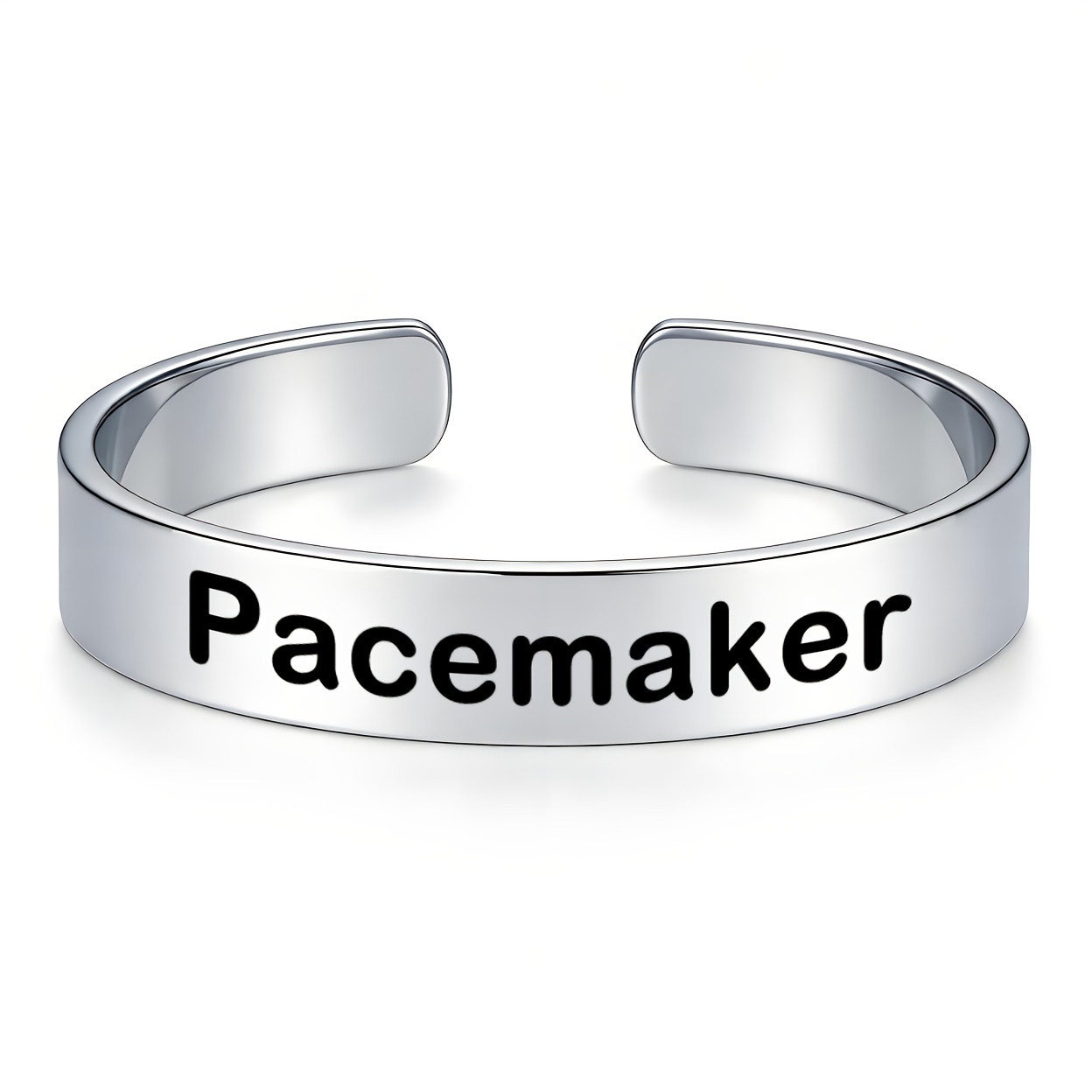 Durable 304 Stainless Steel Open Bangle, Unisex Minimalist Gift
