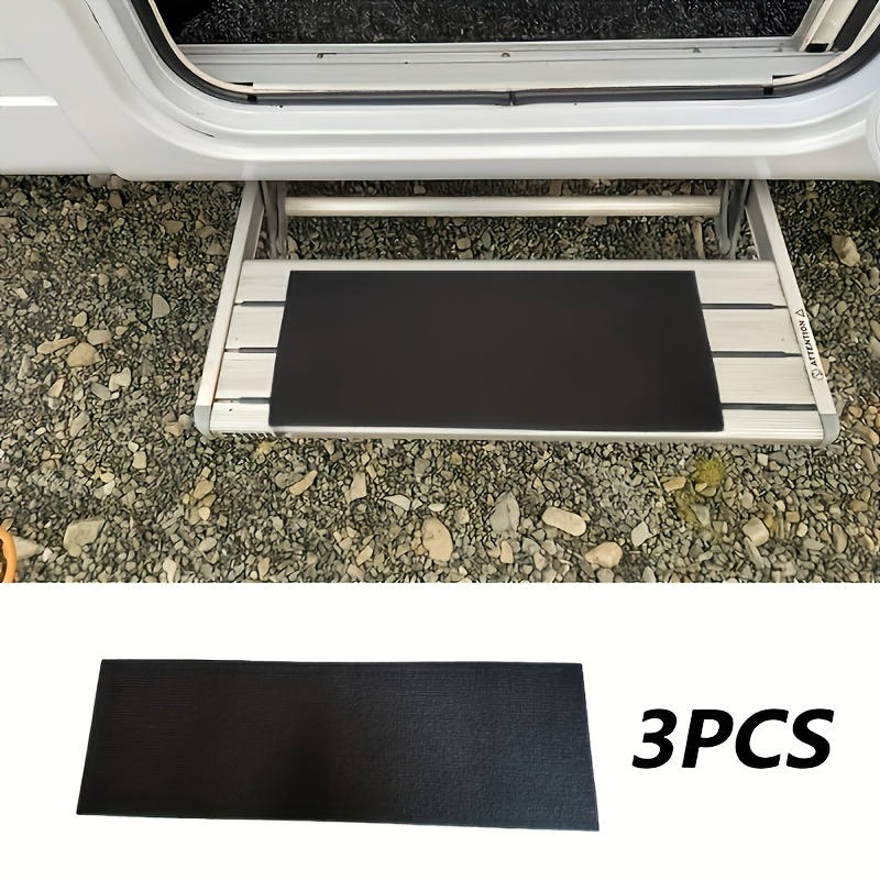 Image of 3pcs Rv Platform Mats, Portable Rv Anti-slip Protective Pads, Suitable For Rvs, Easy To Clean, Durable Pedal Pads, Improve Safety And Stability, Suitable For Rv Exterior Decoration