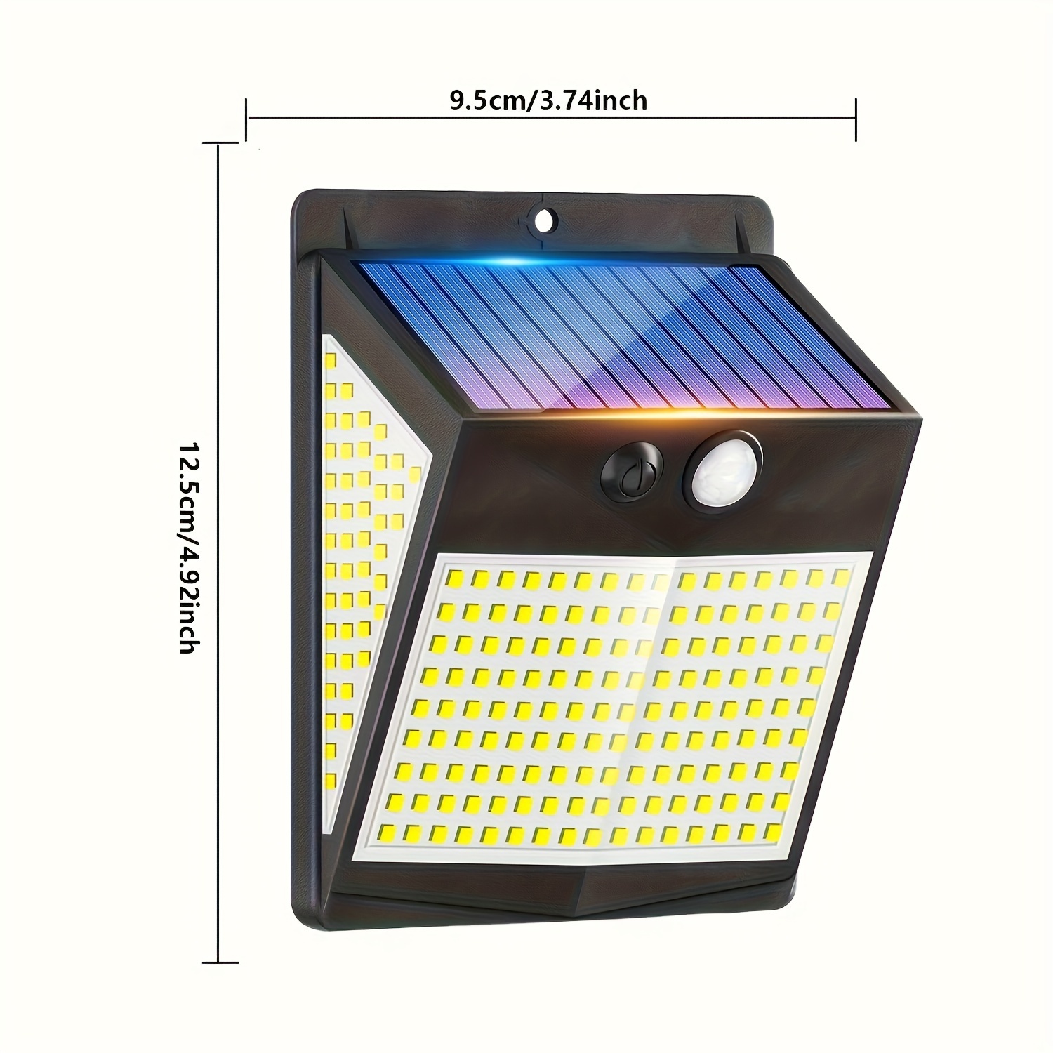 Lampes Murales Solaire à Mouvement - 1/2/4/6pcs, 238   LED Blanc Froid, Étanches, Installation Facile pour  , Patios, Garages & Plus détails 2