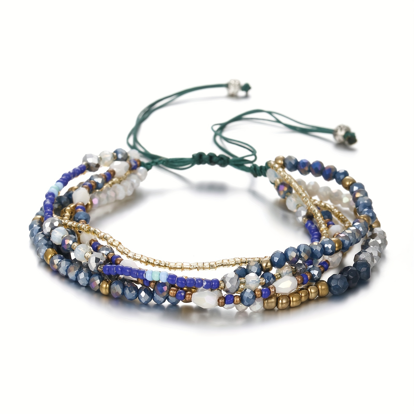 Boho Beaded Bracelet Faux Gemstone Vacation Casual Attire