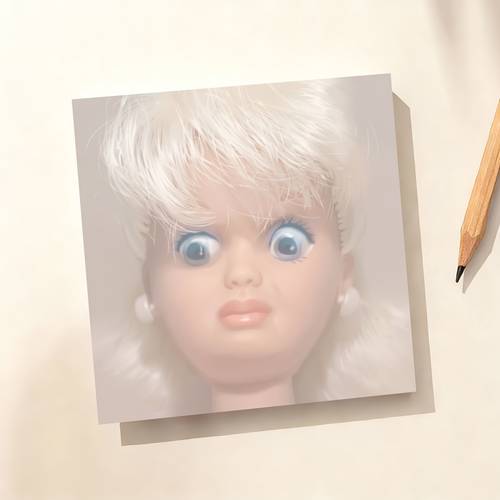 1pc funny disgusting face doll memo pad with sarcastic sticky notes squared suitable for coworker gifts office humor desk decor disgusting face messages for workplace mood aesthetic stationery