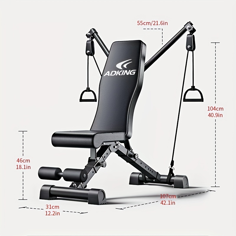 shoulder and chest muscle exercise   home fitness chair bench press and sit up assist equipment barbell fly foldable multifunctional fitness bench
