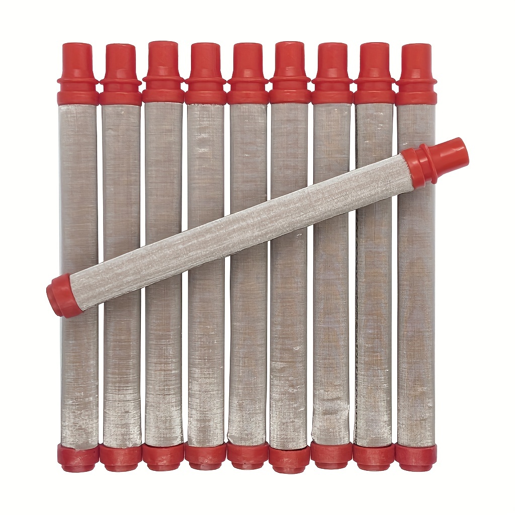 

10pcs Red 200 Mesh Airless Spray Filters - Fit For , Hydraulic & Pneumatic Systems