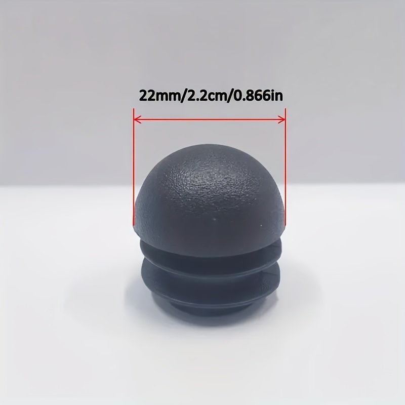 16pcs Round Black Plastic Tube End Caps, Chair Leg Insert Plugs, Durable Furniture Floor Protector Glides For Round Tubing, Ideal For Furniture Assembly And Floor Scratch Prevention