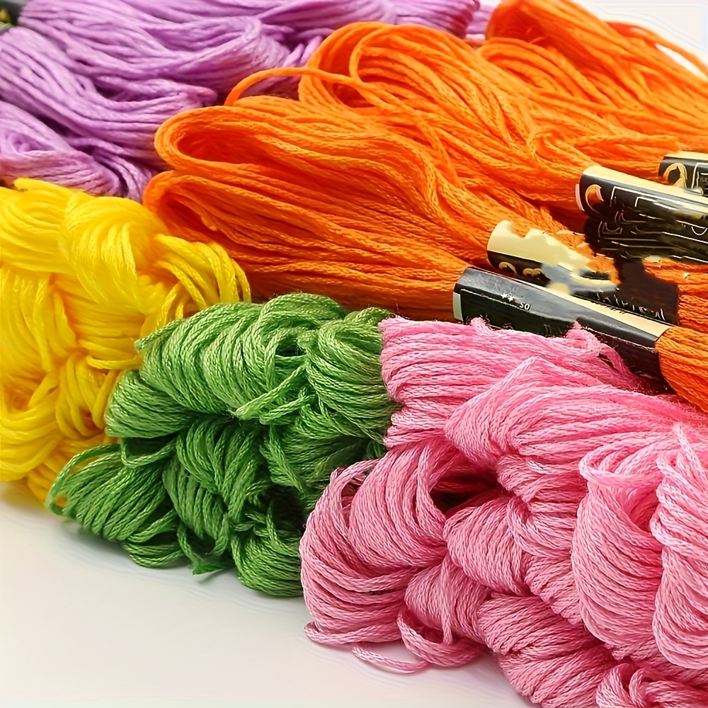 TEMU Набір з 60 ниток для вишивання, ниток для вишивання хрестиком, ниток для шиття, набір ниток для вишивання, ниток для шиття