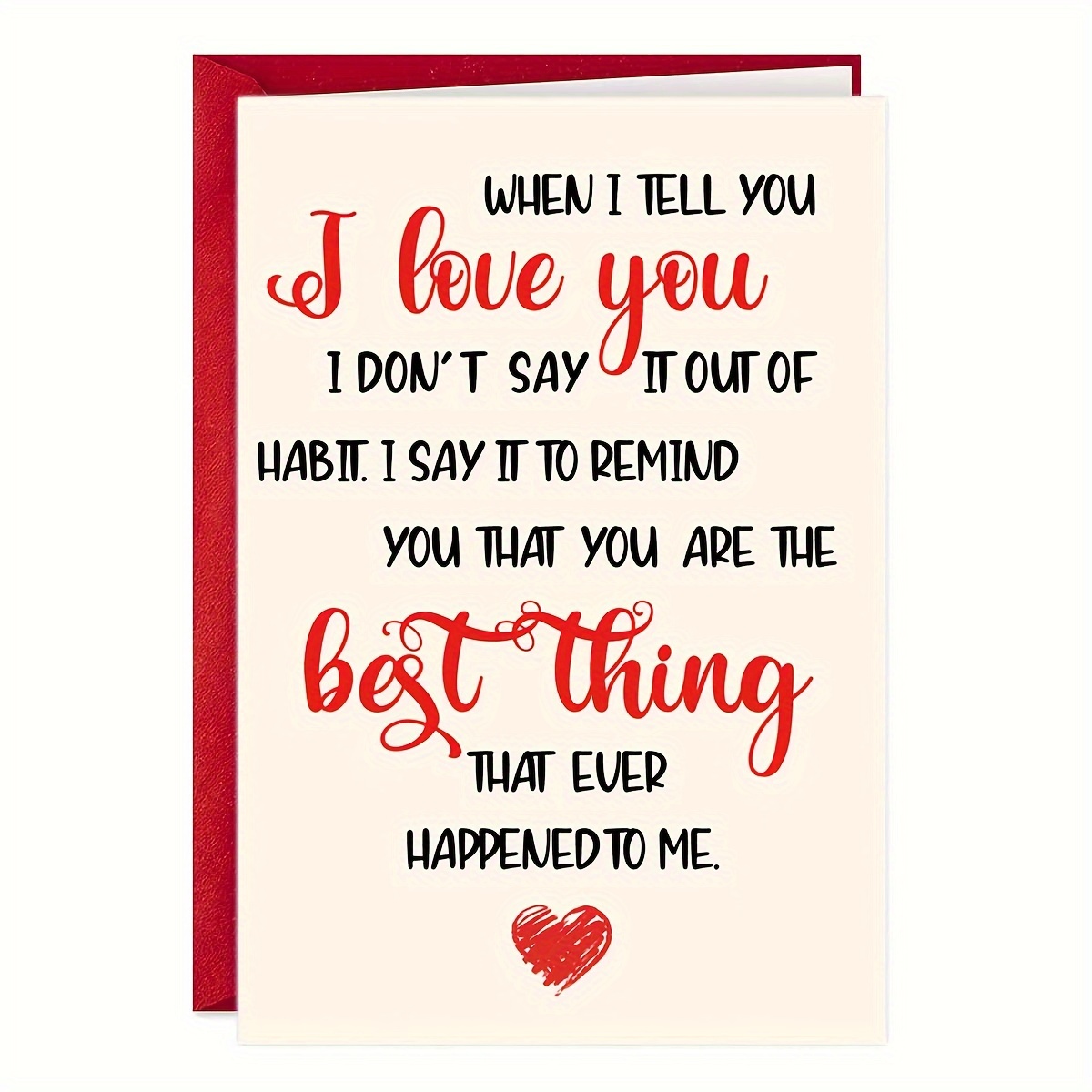 

When I You I Love You Valentine's Day Cards Anniversary Wedding Birthday Gifts To Wife Husband Girlfriend