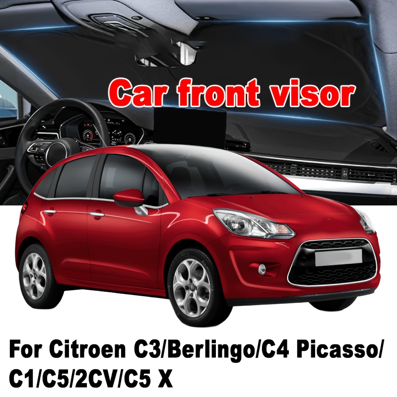 TEMU Windshield Sun Shade For C3/berlingo/c4 Picasso/c1/c5/2cv/c5 X Accessories, Car Front Window Sun Visor & Heat Shield | 240t Sunshade Protection