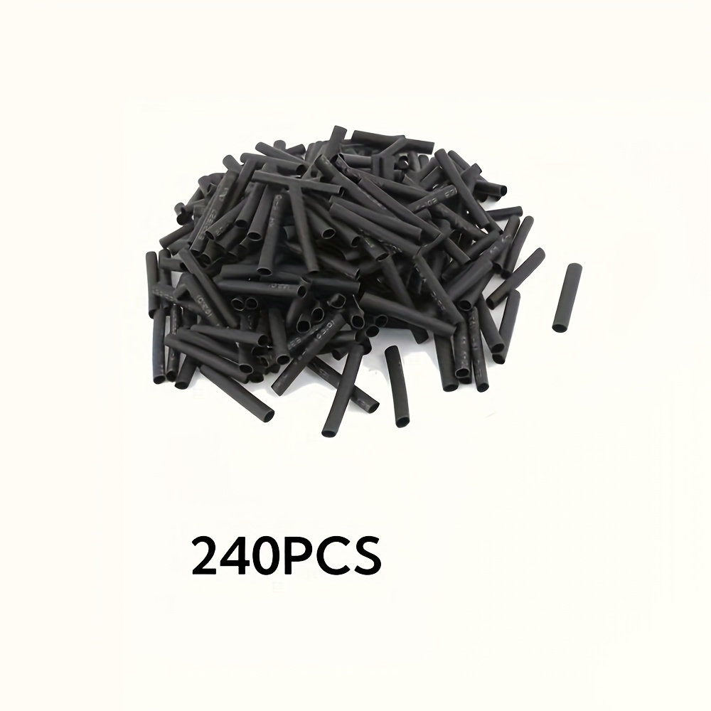 TEMU 480/240 stuks 2:1 Binnendiameter 3mm Lengte 30mm Geïsoleerde Krimpkous Enkele Wand Buis