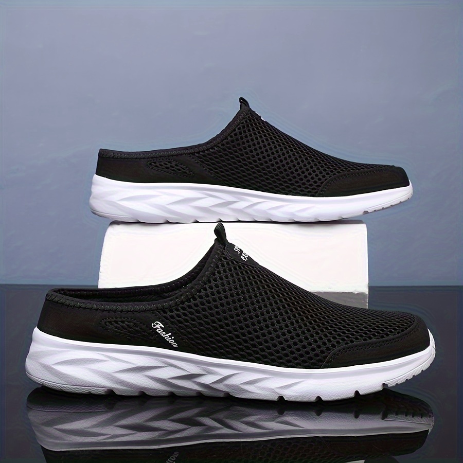 

Men's Casual Mules & Clogs - All-season Slip-on Round Toe Fabric Upper & Lining With Eva Sole Solid Color Comfort Walking Shoes