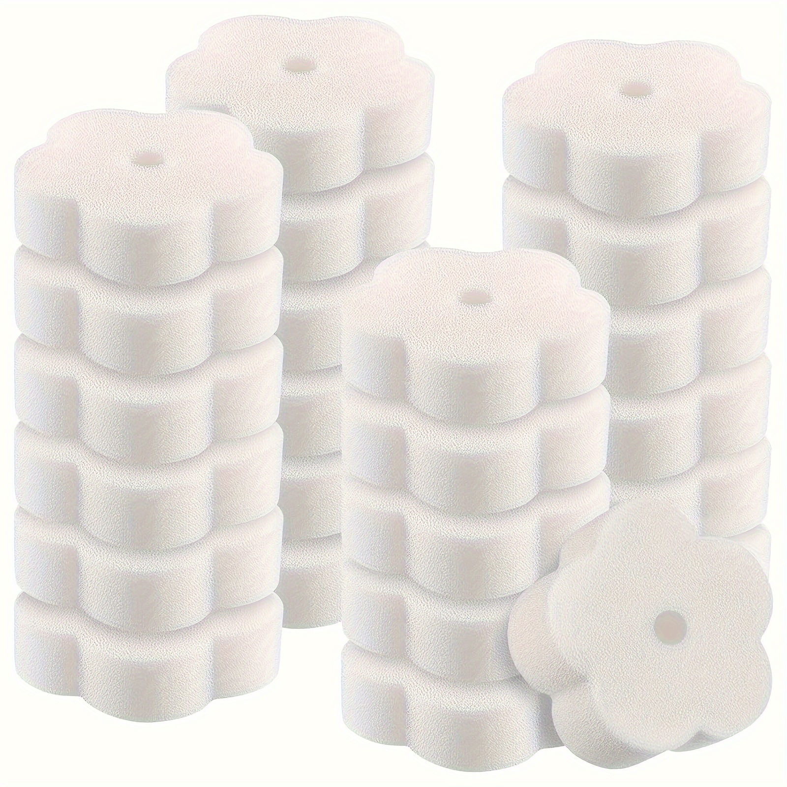 

24pcs, Oil Absorbing Scum Sponge, Cleaning Sponge For Swimming Pool And Spa Accessories, Flower 3.54x3.54x1.18inch