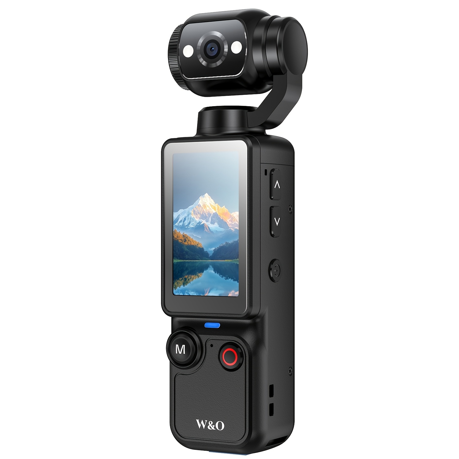 ultra lightweight 4 in 1 action camera supporting 1080p high definition video recording 360 rotating lens image stabilization one click recording compact outdoor camera suitable for cycling vlog   like shooting effects