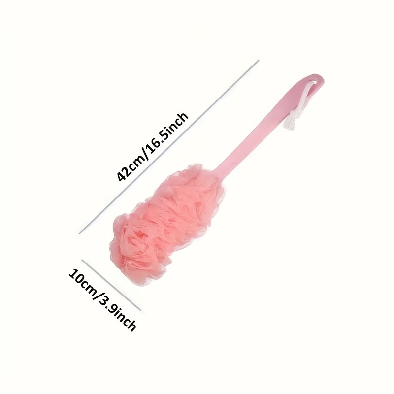 extra large long handle bath brush soft mesh shower scrubber for deep clean exfoliation ideal for men women Product details 3