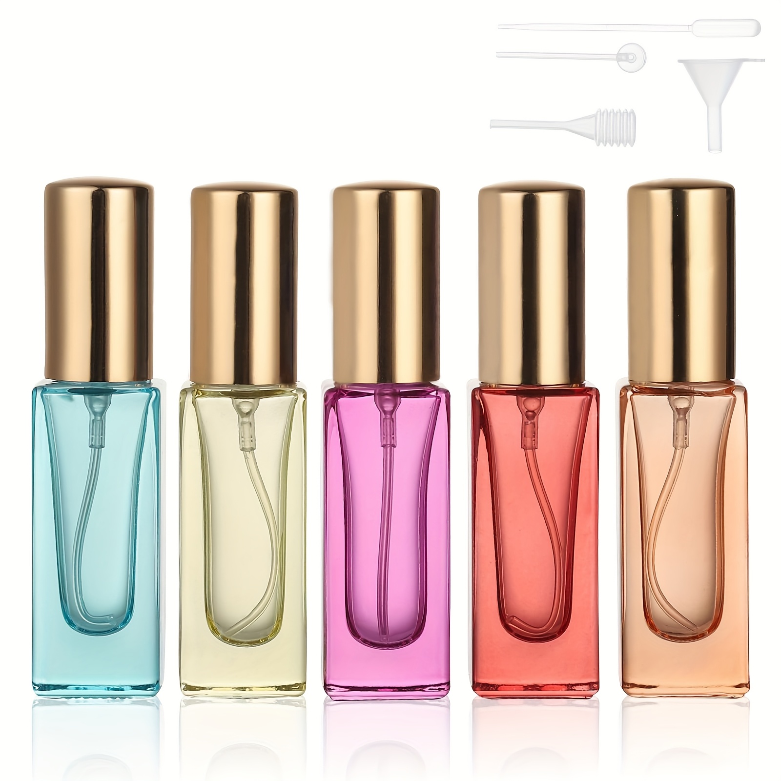 TEMU 6ml Set Of 5 Travel Perfume Bottle Refillable Perfume Bottle Travel Cologne Sprayer Mini Perfume Bottle Small Perfume Spray Bottle