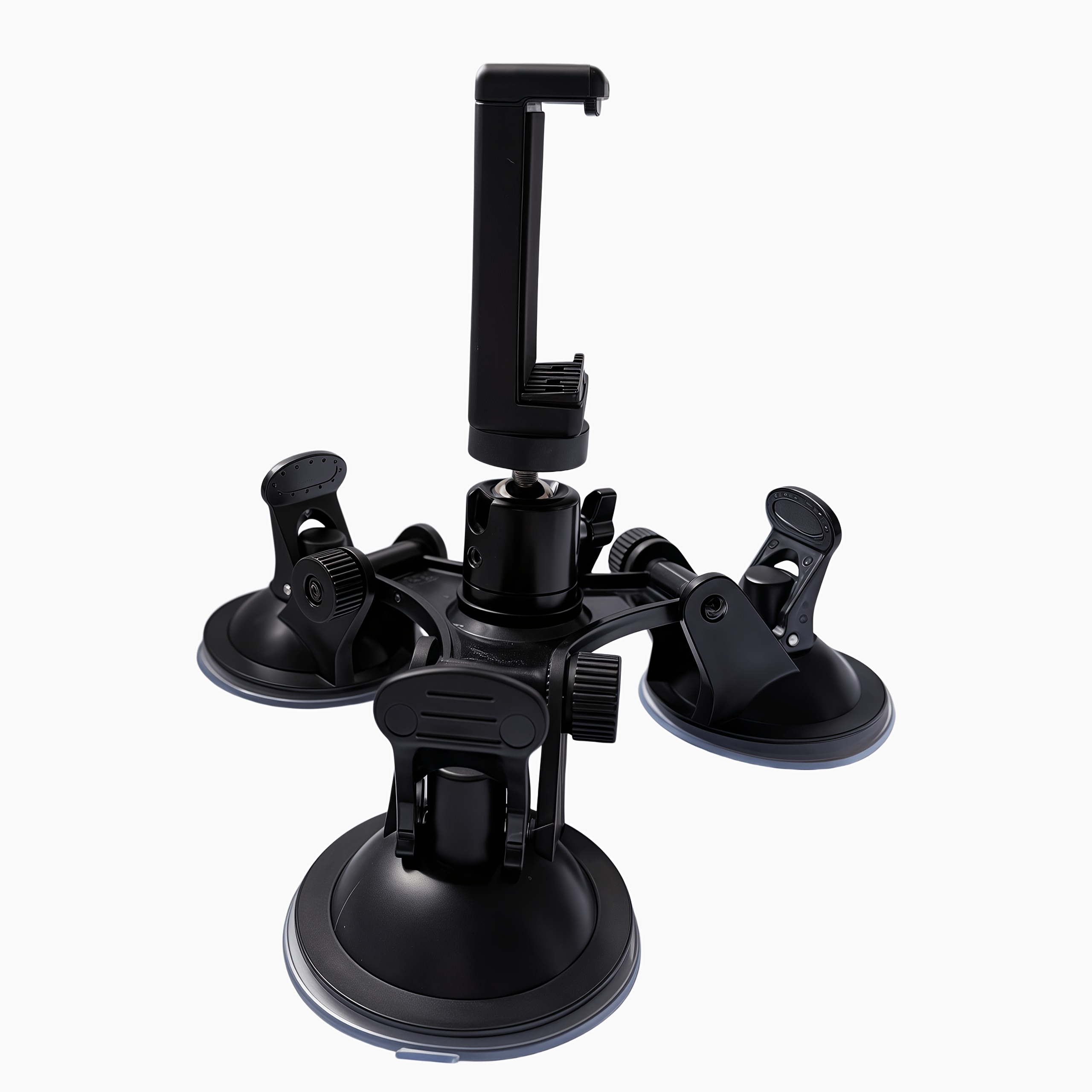 1pc Heavy-duty Tripod With Suction Cup Base, Wide-angle Stable Triangular Leg Design, Suitable For 12, , , Dslr Mirrorless Camera, Used For Vehicle Installation , Windshield, And Windows