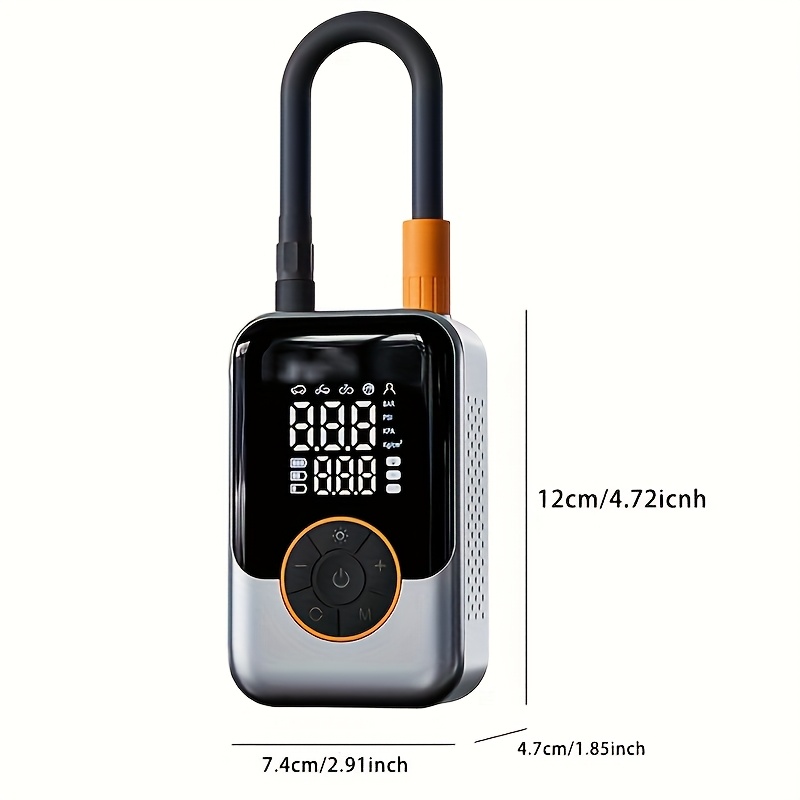 Mini Wireless Tire Inflator with Digital Pressure Gauge for tire pressure service detail image 1