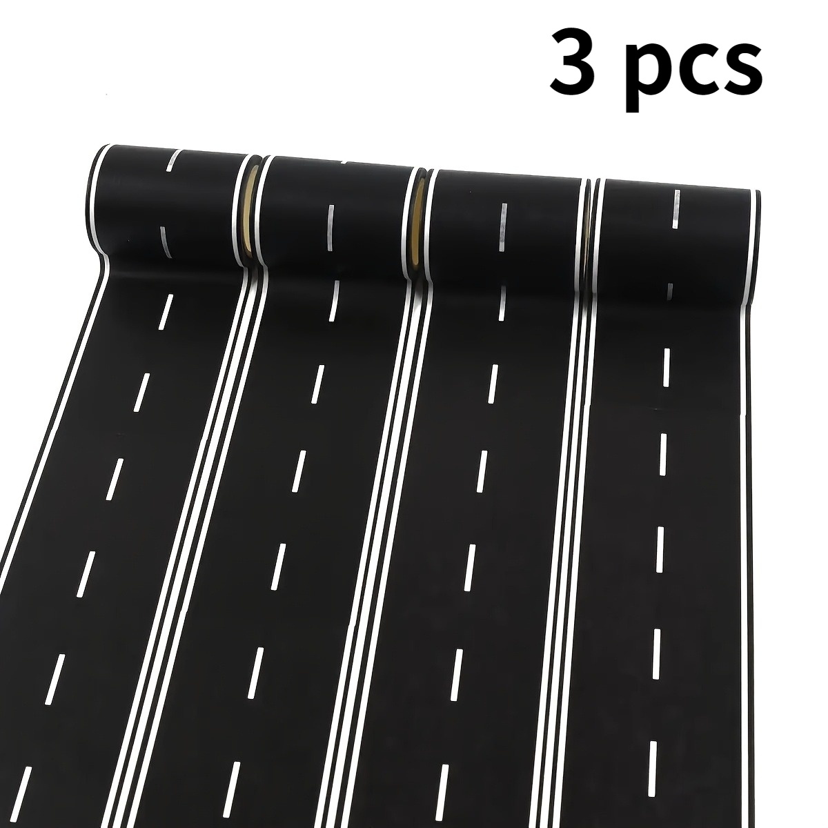 TEMU 3pcs Race Track Tape Suitable For Themed Parties, & Racing Decorations - Roll With , For -kart Courses, For,, Events