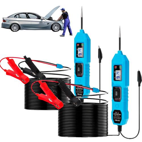 2pcs 3 5 36v automotive power circuit tester short circuit detector electrical tester for continuity test trailer light test voltage test component activation