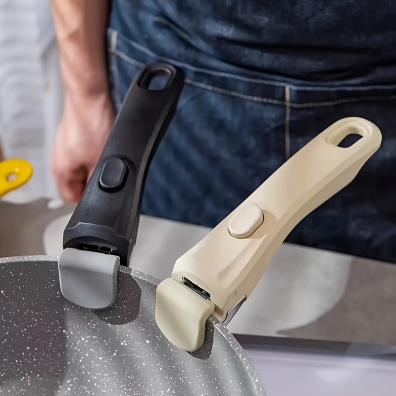 

1pc, poignée de casserole en plastique à la chaleur avec poignée amovible, convient à et à la cuisson en , poignée de casserole amovible universelle, gadget de cuisine