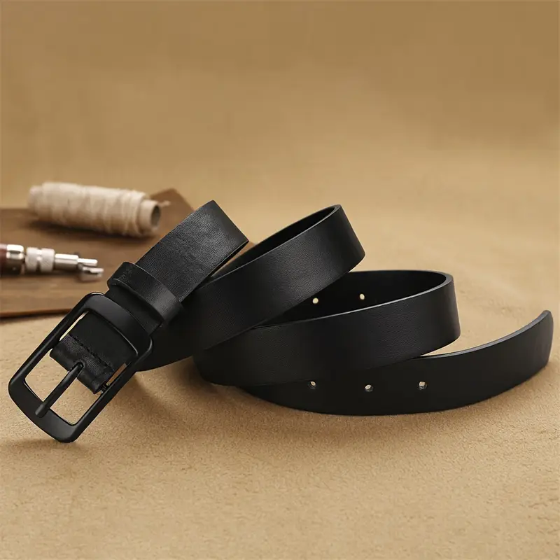 пуговицы ремни винтажные ремень из искусственной кожи однотонный для женщин повседневные джинсы брюки поясные детали 6