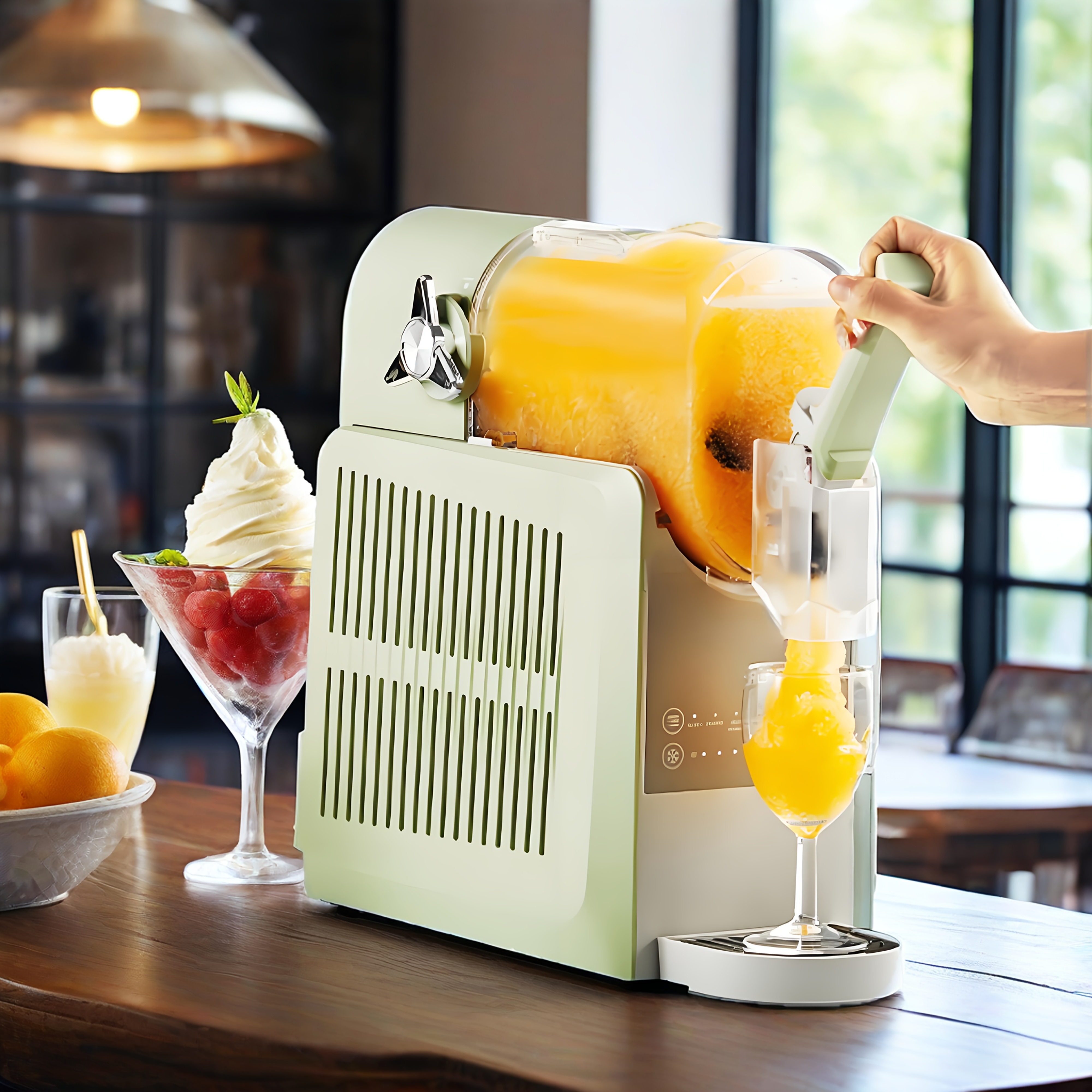 .6l Slush Machine With 5 Smart Programs. Make Perfect , Frappes & Drinks In , Effortlessly With Auto-clean