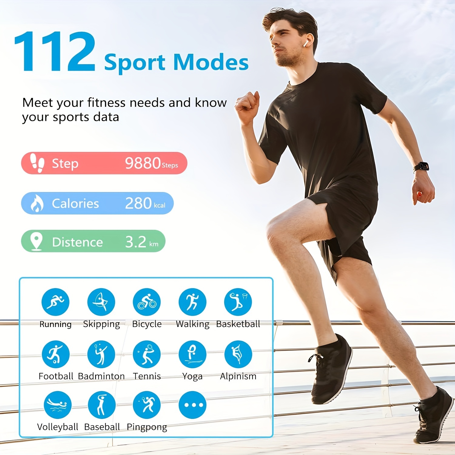 Nouvelle Montre Connectée pour Hommes avec Écran Tactile Complet pour Sport & Fitness, Montre Intelligente Étanche IP68 Compatible Android/iPhone, Édition Homme + Boîte d'Emballage, Compagnon d'Entraînement Sans Fil,Tracker de Performance d'Entraînement,Montre connectée à écran tactile,Conception