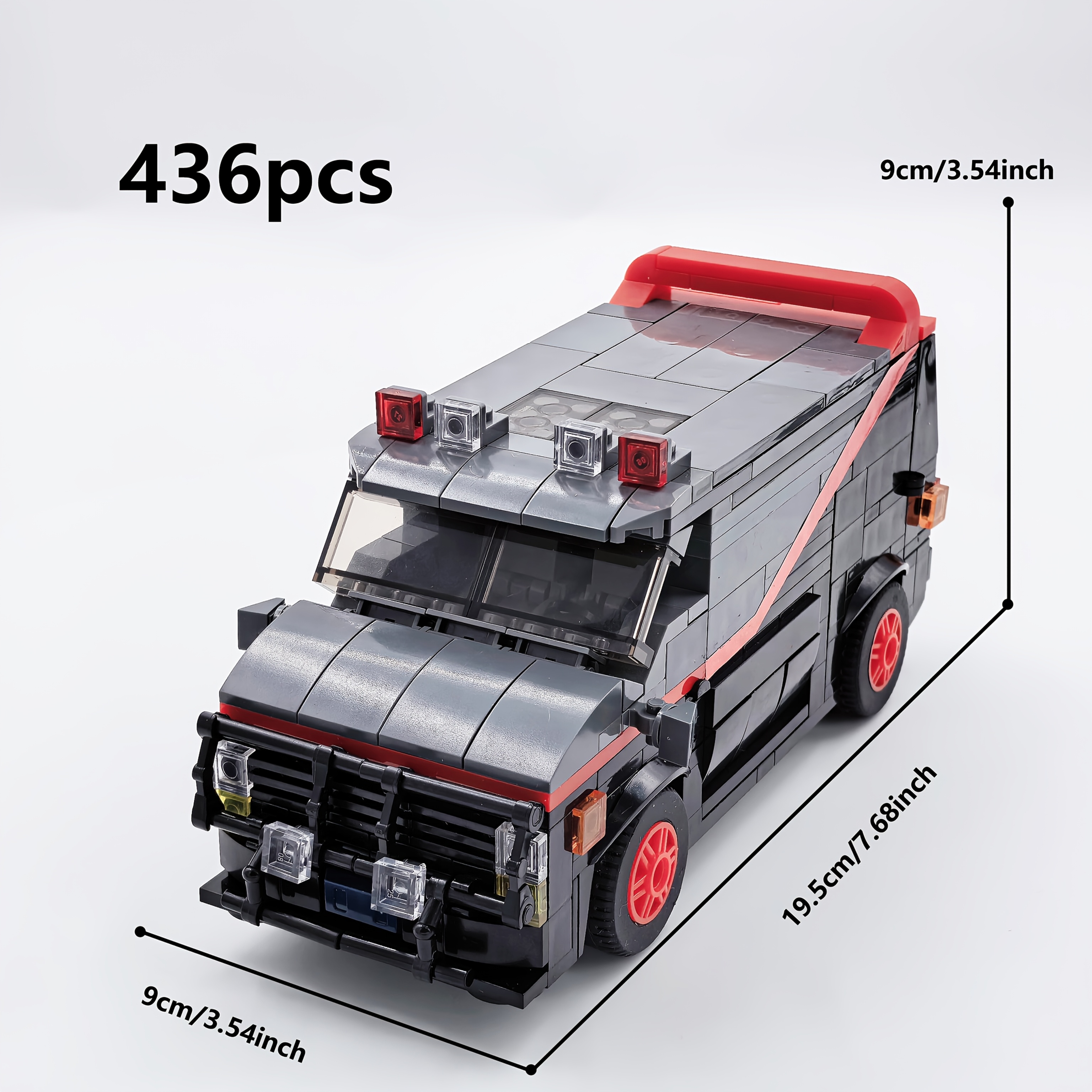 Moc Black Van Creative Building Blocks American Action Actor' Assembly Model Brick Toy Gift For Fans