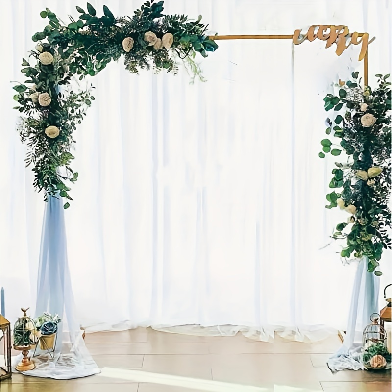 

Metal Backdrop Stand Heavy Duty With Base, Gold Balloon Arch Frame For Birthday Party Bridal Baby Shower Decoration, Square Wedding Arch Stand For Ceremony, 7.87*7.87ft