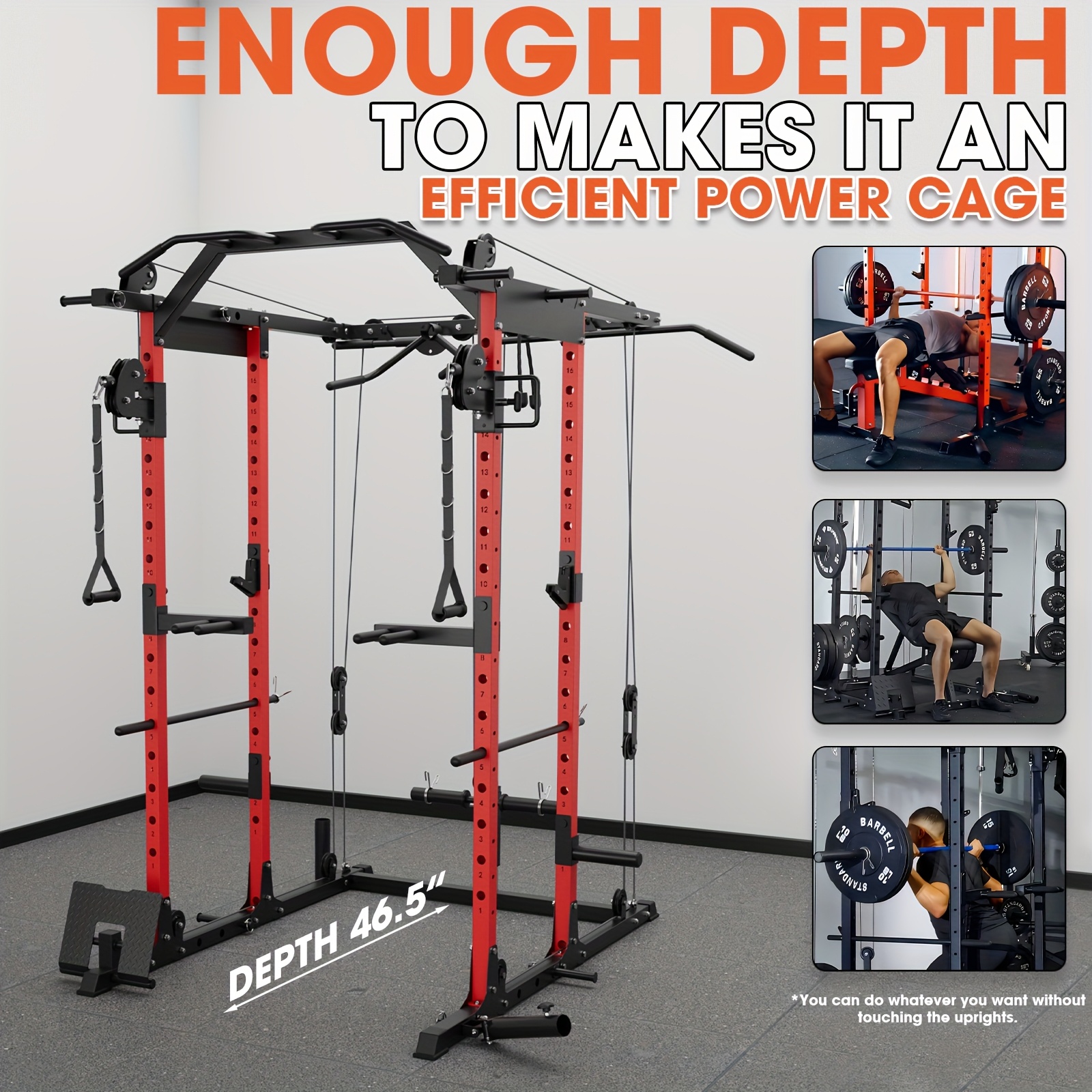 Power Rack Réglable Pour Squat – Support Haltères Solide, Idéal Pour La Gym Maison