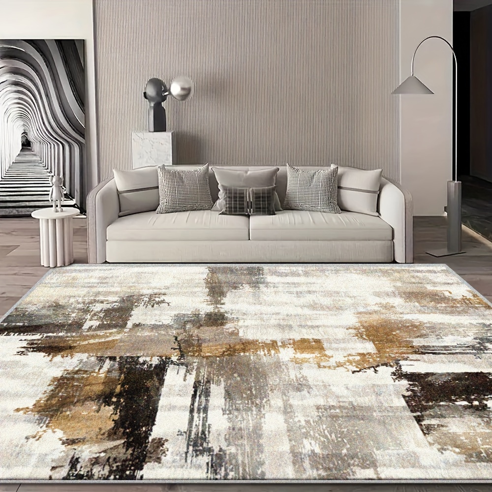 1pc abstract   polyester rug machine washable plush carpet suitable for indoor outdoor use easy to clean